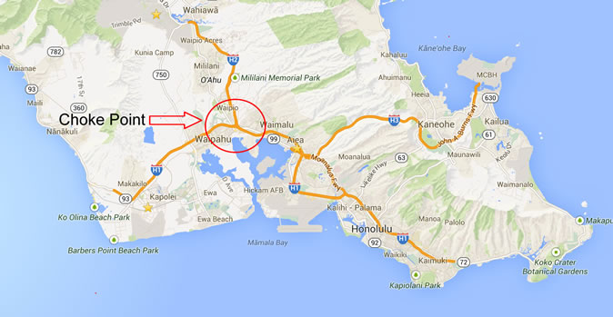 Hawaii Traffic Choke Point